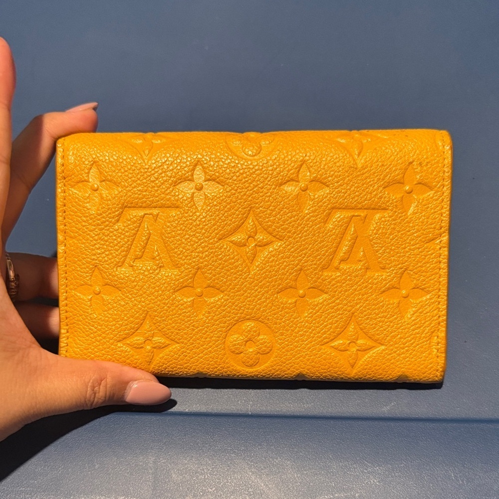 Louis Vuitton Mustard Yellow Embossed Wallet - Picture 4 of 8